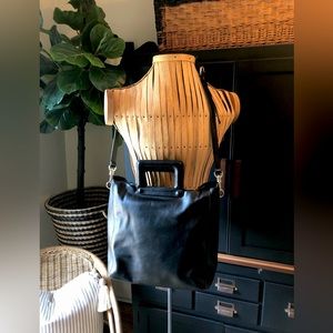 & Other Stories Black Leather Satchel